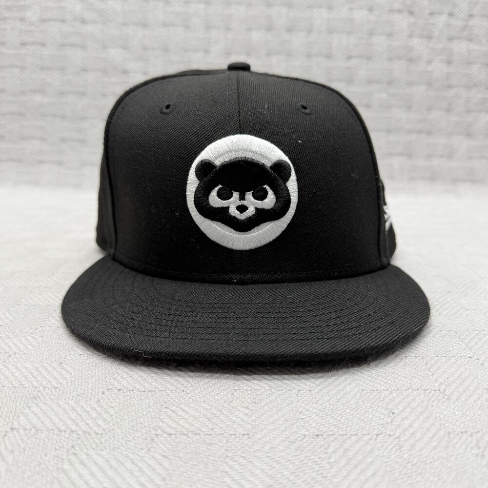 Chicago Cubs New Era Hat Cap Snap Back Mens Black 9FIFTY Embroidered Logo